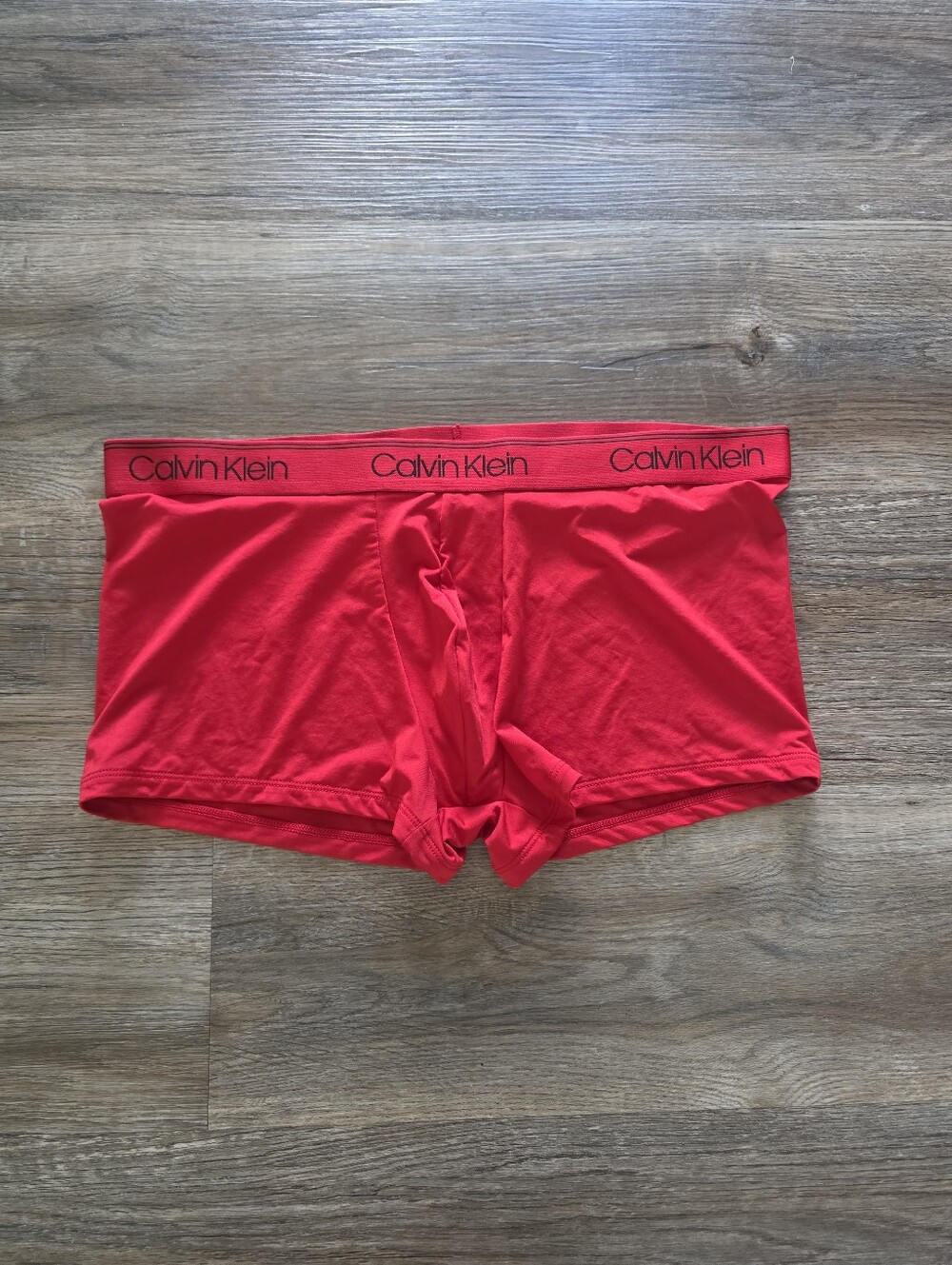 Calvin Klein Red Men's Trunk Briefs Size L